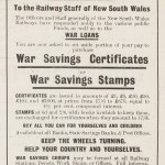 Advertisement for War Loans in "Railway Budget" magazine, 1917-1918
