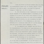 Fig 7: Governor Strickland's letter to the Governor General, 26/5/1916. From NRS 4541, [7/1668A]